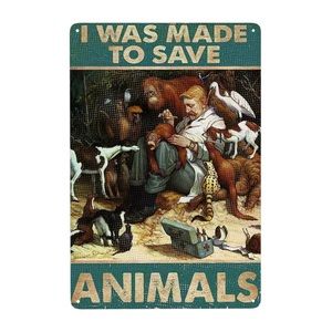 Animal Rescuer’s Metal Sign